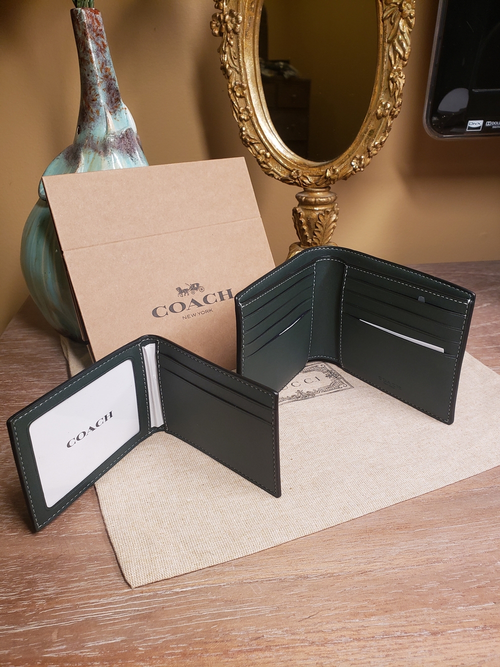 Coach Men's Signature Monogram Wallet w/ Removable Insert NWT! - Picture 7 of 9